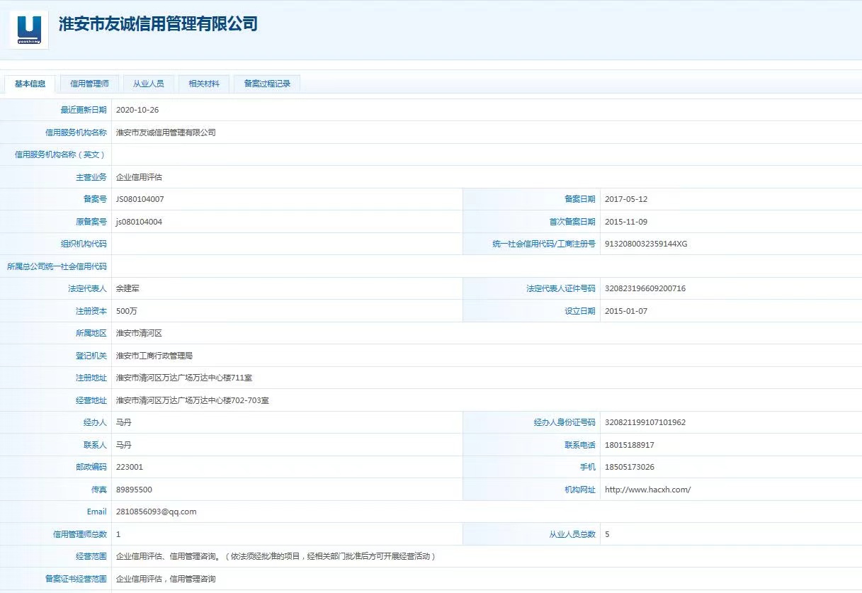 365体育亚洲唯一_365bet赌城网址_365提款会被冻结卡吗友诚信用管理有限公司(具有365体育亚洲唯一_365bet赌城网址_365提款会被冻结卡吗政府采购、机电设备、工程建设招投标领域评级资格)